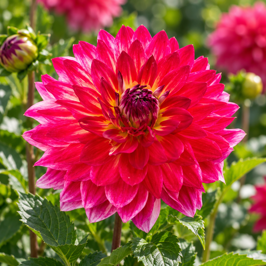 Bulbes de fleurs non-traité Dahlia décoratif Rosy Delight calibre 1