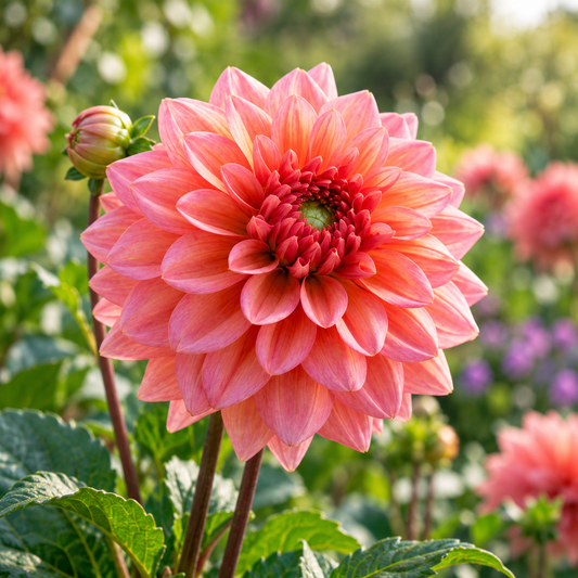 Bulbes de fleurs non-traité Dahlia décoratif Salmon Runner calibre 1