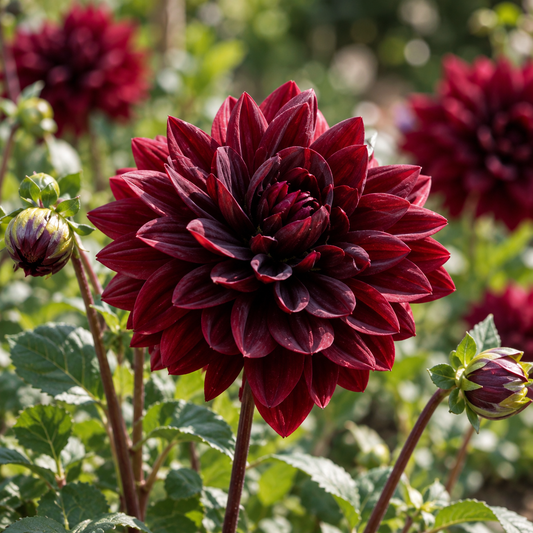 Bulbes de fleurs non-traité Dahlia décoratif Sam Hopkins calibre 1
