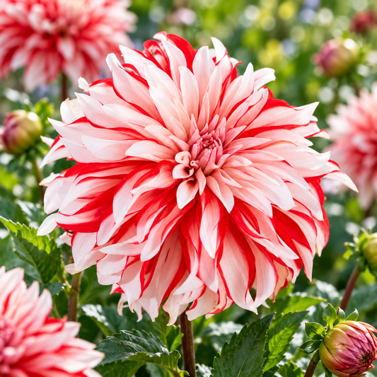 Bulbes de fleurs non-traité Dahlia décoratif Santa Claus US calibre 1