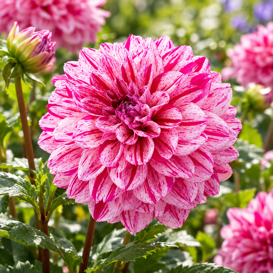 Bulbes de fleurs non-traité Dahlia décoratif Santander calibre 1