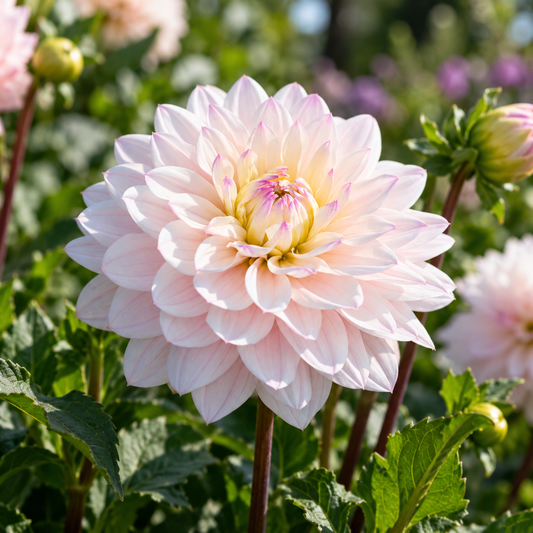 Bulbes de fleurs non-traité Dahlia décoratif Silver Years calibre 1