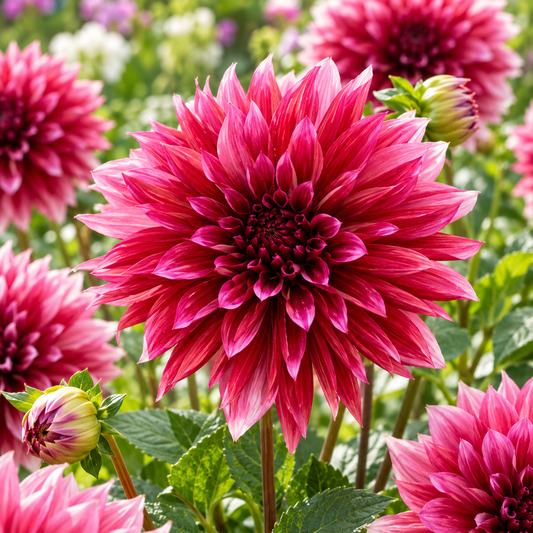 Bulbes de fleurs non-traité Dahlia décoratif Tanita calibre 1