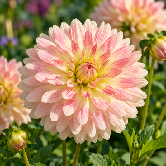 Bulbes de fleurs non-traité Dahlia décoratif Tropical Sunset calibre 1