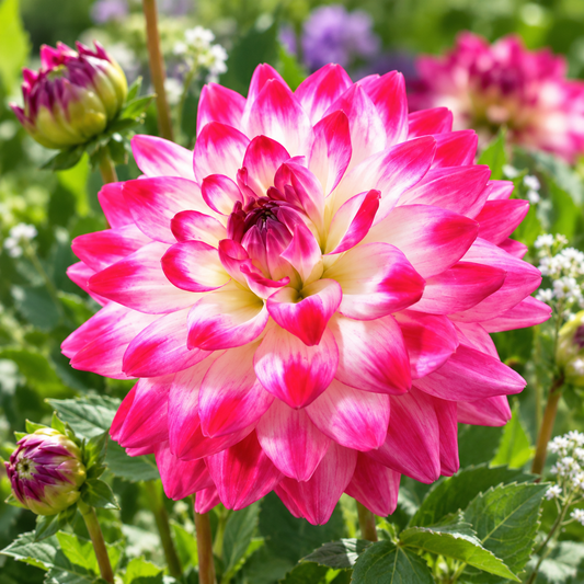 Bulbes de fleurs non-traité Dahlia décoratif Uncle Hankey calibre 1