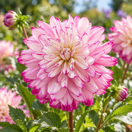Bulbes de fleurs non-traité Dahlia décoratif Who Dun It calibre 1