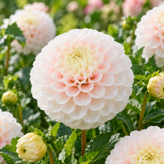Bulbes de fleurs non-traité Dahlia décoratif Wizard of Lightening calibre 1