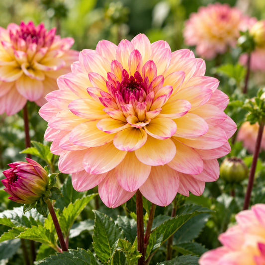 Bulbes de fleurs non-traité Dahlia décoratif Zingaro calibre 1