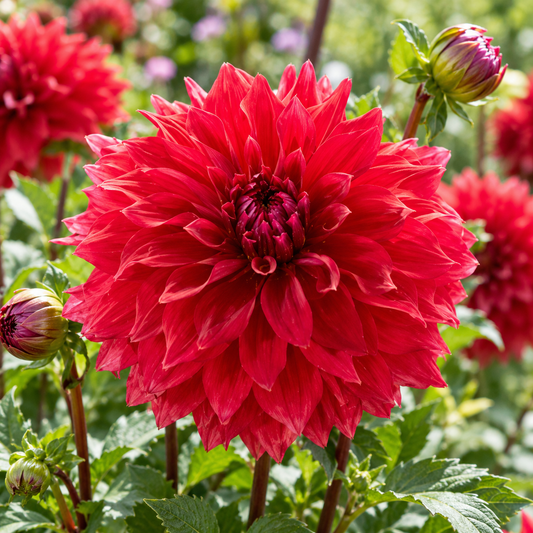 Bulbes de fleurs non-traité Dahlia décoratif Zorro calibre 1