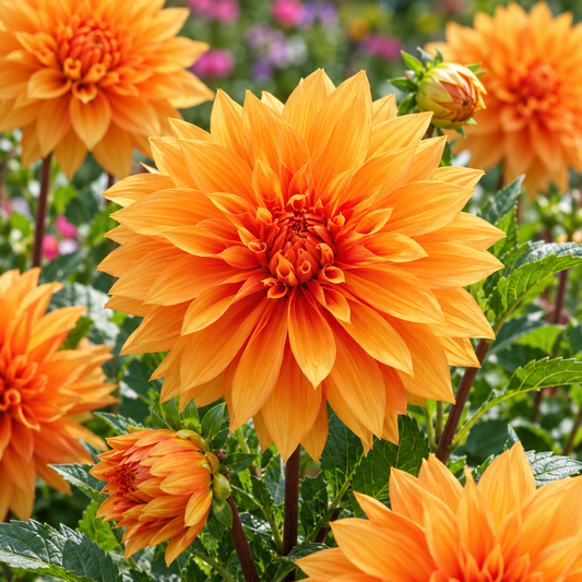 Bulbes de fleurs non-traité Dahlia décoratif brons   calibre 1