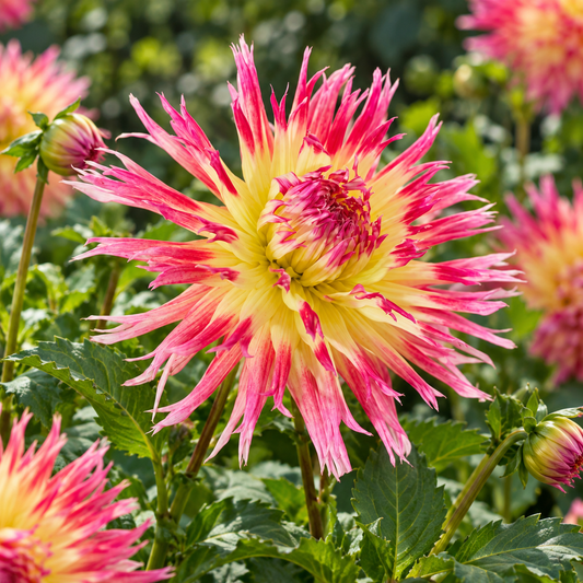 Bulbes de fleurs non-traité Dahlia lacinié / dentelé Lindsay Michelle calibre 1