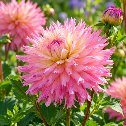 Bulbes de fleurs non-traité Dahlia lacinié / dentelé Nenekazi calibre 1