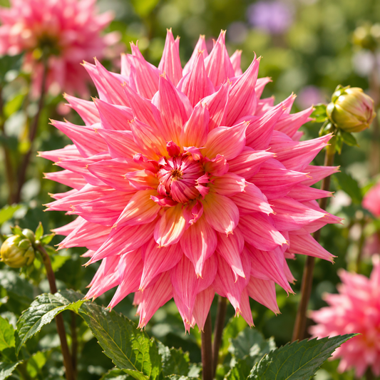 Bulbes de fleurs non-traité Dahlia lacinié / dentelé Omega calibre 1