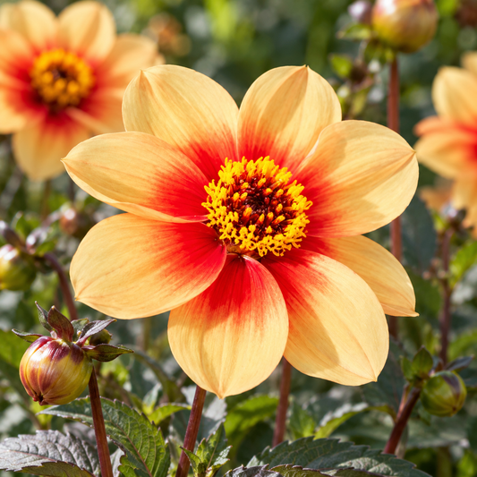 Bulbes de fleurs non-traité Dahlia mignon Sunshine (Moonfire) calibre 1