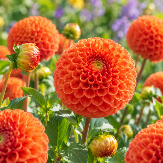 Bulbes de fleurs non-traité Dahlia pompon Bantling calibre 1