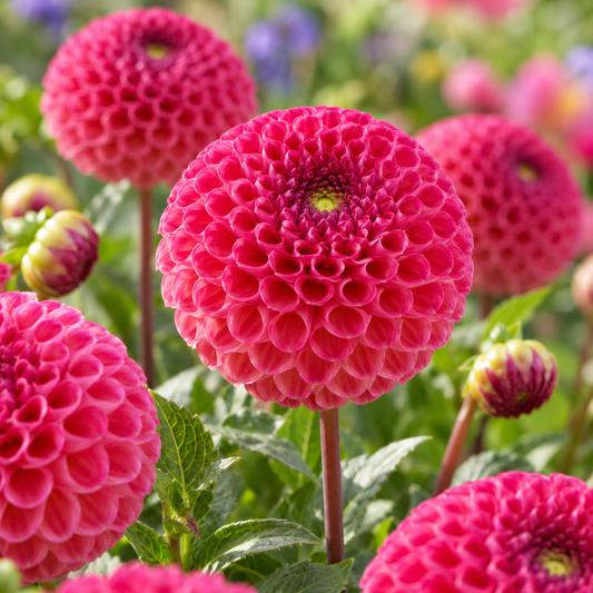 Bulbes de fleurs non-traité Dahlia pompon Burlesca calibre 1