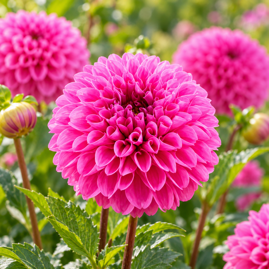 Bulbes de fleurs non-traité Dahlia pompon Jan van Schaffelaar calibre 1