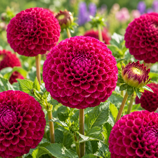 Bulbes de fleurs non-traité Dahlia pompon Rocco calibre 1