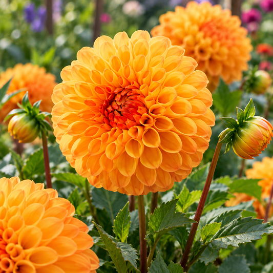Bulbes de fleurs non-traité Dahlia pompon Souvenir d‘Ete calibre 1